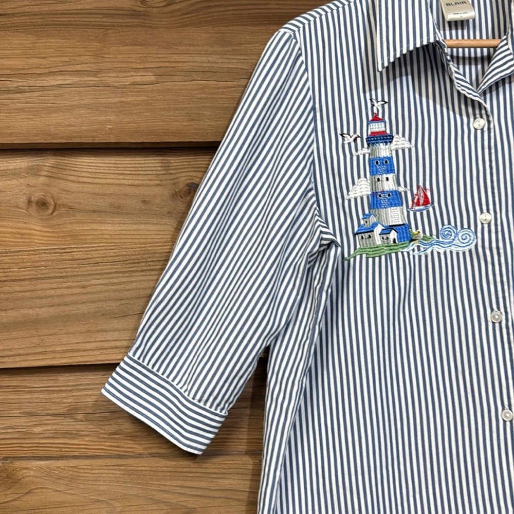 Blair Lighthouse Button Down - image 5